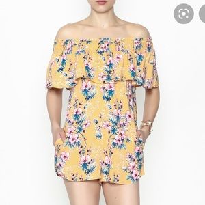 Cotton Candy Floral Romper